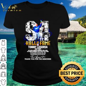 Original 94 Hall Of Fame Tommy Lasorda 1927 2021 Thank The Memories Signature shirt 1