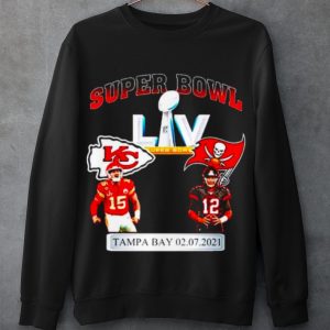 Top Tampa bay buccaneers vs kansas city chiefs super bowl 2021 shirt 2