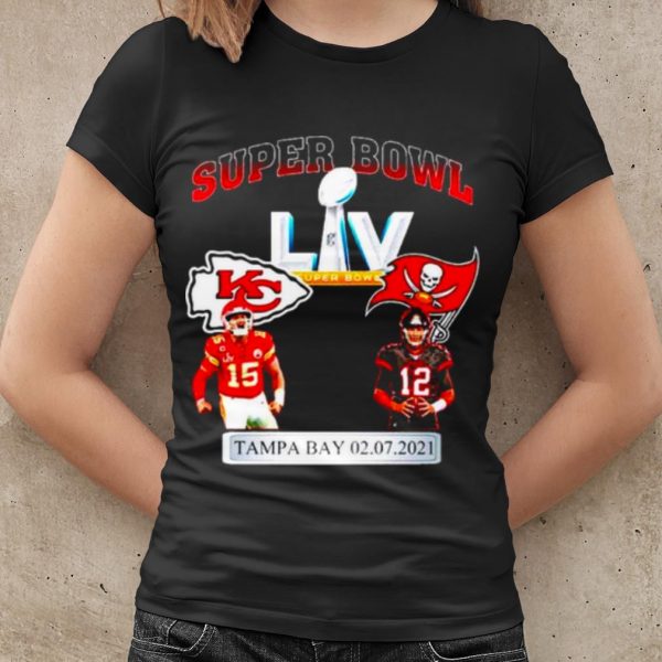 Top Tampa bay buccaneers vs kansas city chiefs super bowl 2021 shirt