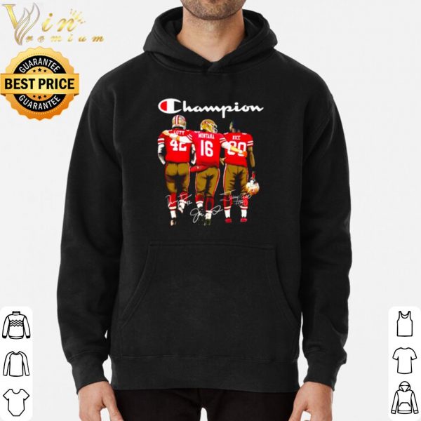 Pretty Champion Lott Montana Rice Signature 49ers Football shirt