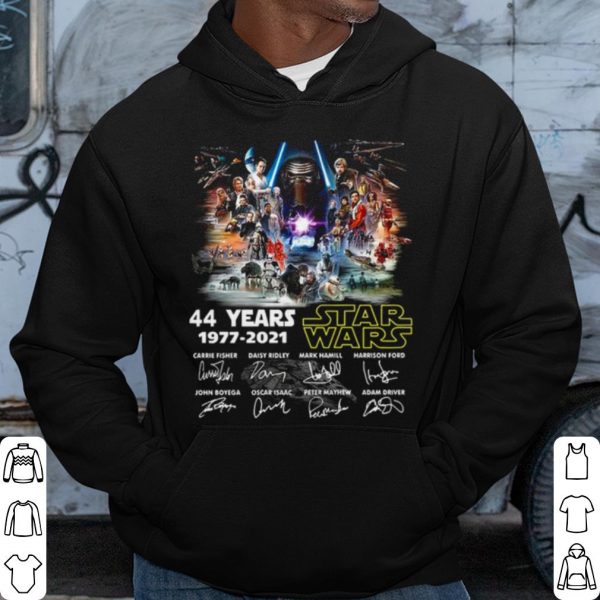 Cool 44 Years 1977 2021 Star Wars Signatures shirt
