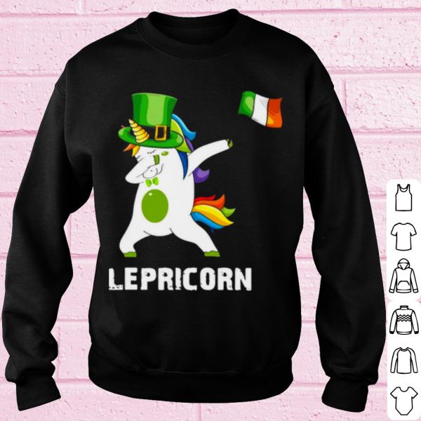 Top St Patrick's Day Unicorn Dabbing Lepricorn shirt