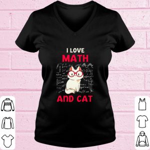 Top I Love Math And Cat shirt 1