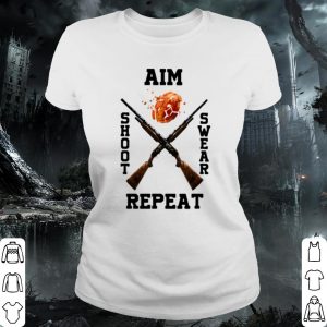 Pretty Trap Shooting Aim Shoot Swear Repeat shirt 1