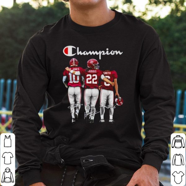 Top Crimson Tide Alabama Champions Jones Harris Smith Signature shirt