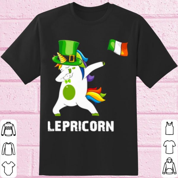 Top St Patrick's Day Unicorn Dabbing Lepricorn shirt