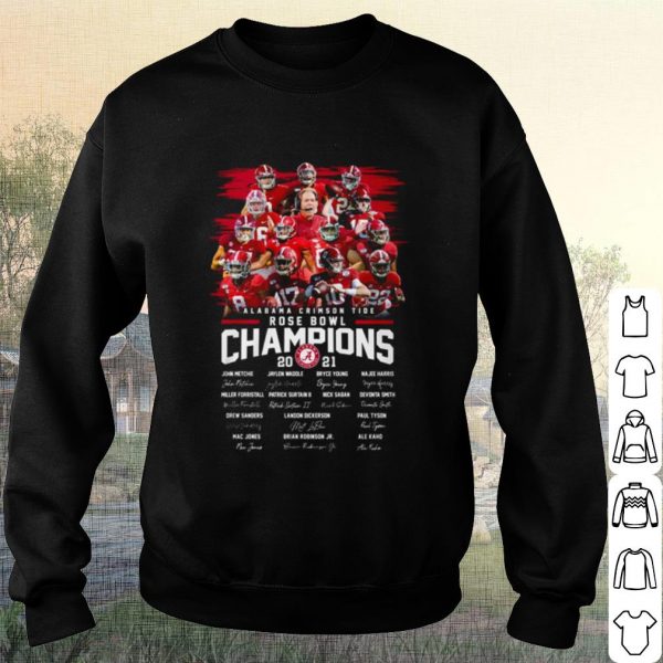 Original Alabama Crimson Tide Rose Bowl Game Champions Member Signature shirt
