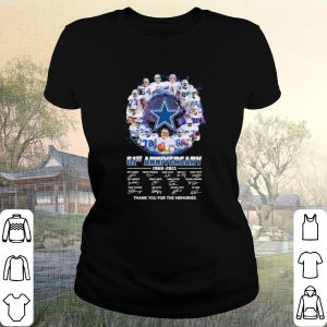 Original Dallas Cowboys 61st Anniversary Thank You For The Memories Signatures shirt 1