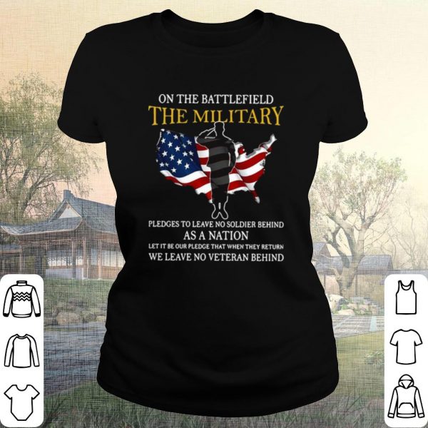 Original On The Battlefield The Military Pledges Nation Flag America shirt