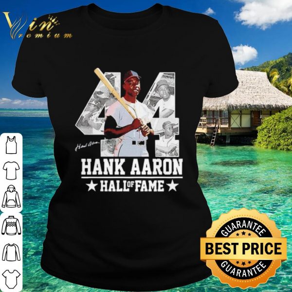 Original Hank Aaron 44 Hall Of Fame Baseball Jersey Hammer Aaron shirt