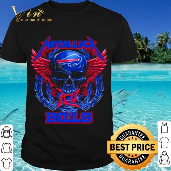 Cool Buffalo Bills Skull Metallic shirt