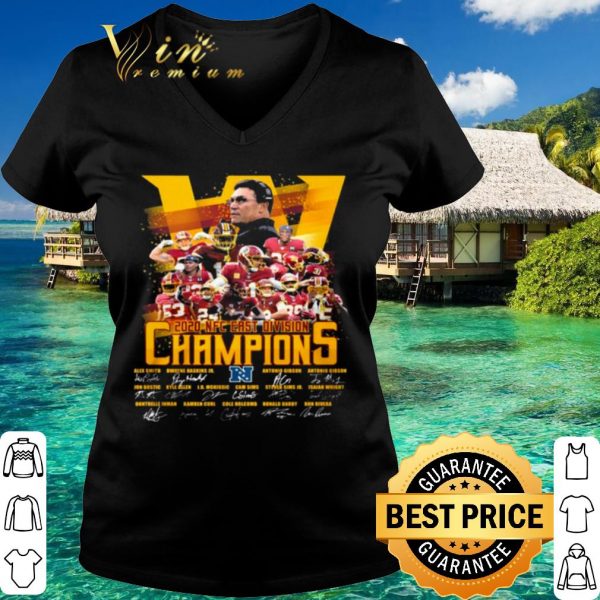 Top Washington Football 2020 Nfc East Division Champions Signatures shirt