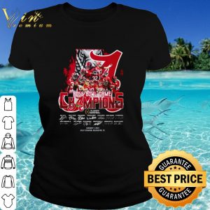Pretty Alabama Crimson Tide Rose Bowl Game Champions Players Signature shirt 1