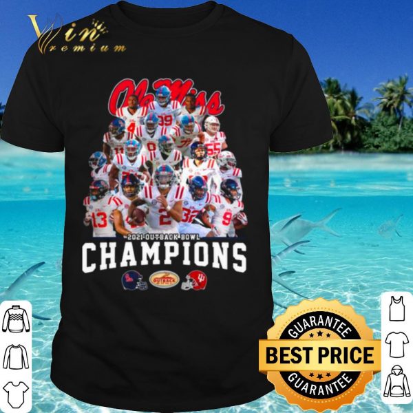Pretty Ole Miss Football 2021 Outback Bowl Champions shirt
