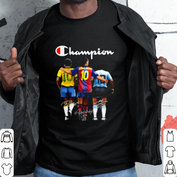 Cool Champion Pele Ronaldinho Maradona Signature shirt