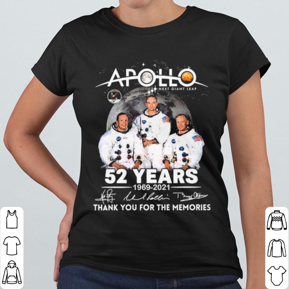Top Apollo Next Giant Leap 52 Years 1969 2021 Thank Memories Signatures shirt 1c7662cc top apollo next giant leap 52 years 1969 2021 thank memories signatures shirt 4 - Top Apollo Next Giant Leap 52 Years 1969 2021 Thank Memories Signatures shirt