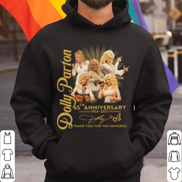 Top Dolly Parton 65th Anniversary 1956 2021 Thank The Memories Signature shirt