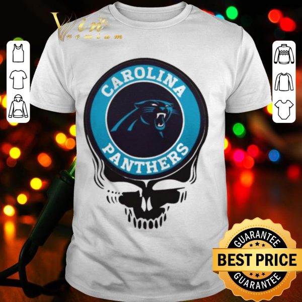 Pretty Carolina Panthers Football Skull shirt