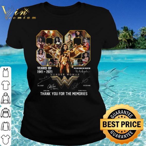Cool William Moulton Marston Wonder Woman Thank The Memories Signature shirt