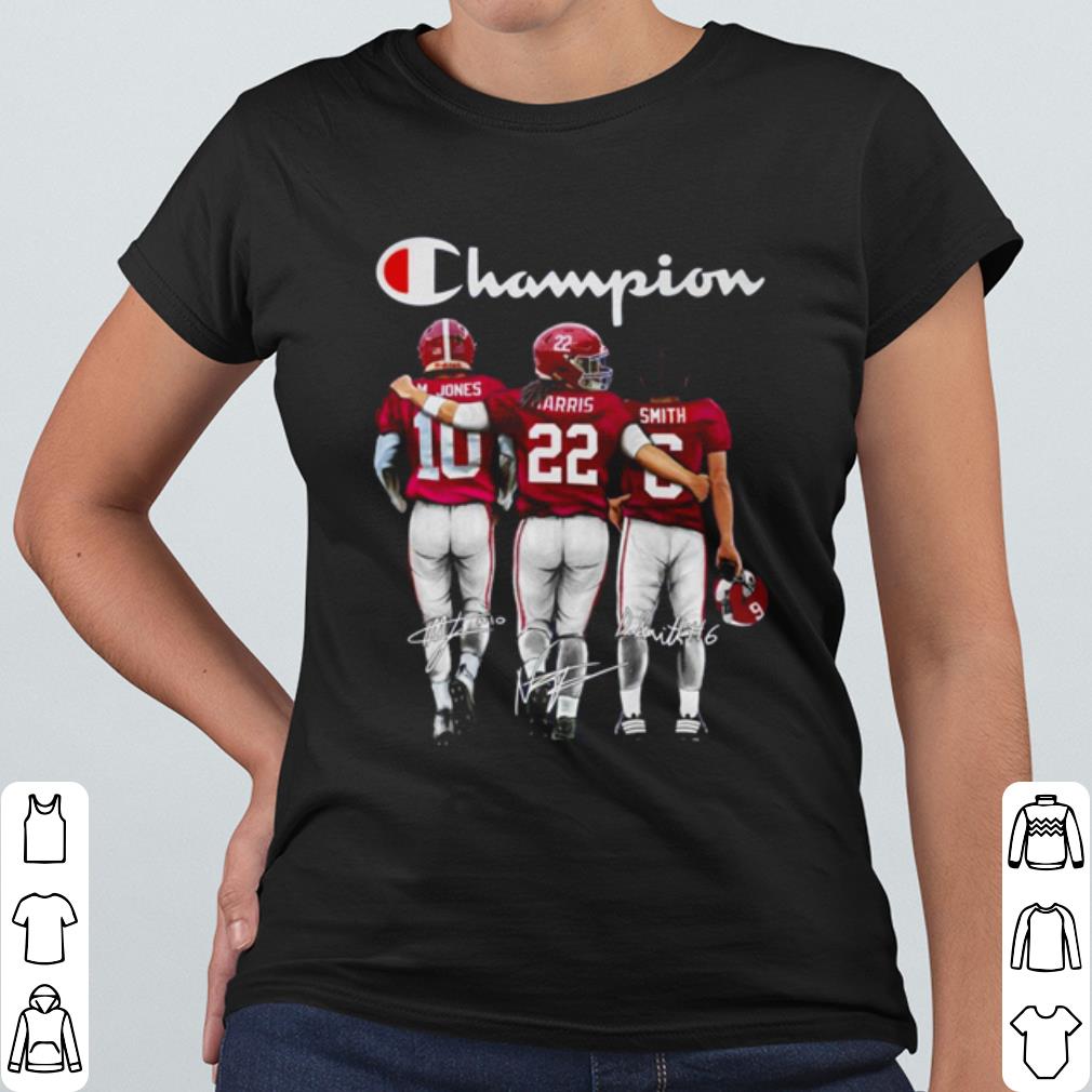 262acb43 top crimson tide alabama champions jones harris smith signature shirt 4 - Top Crimson Tide Alabama Champions Jones Harris Smith Signature shirt