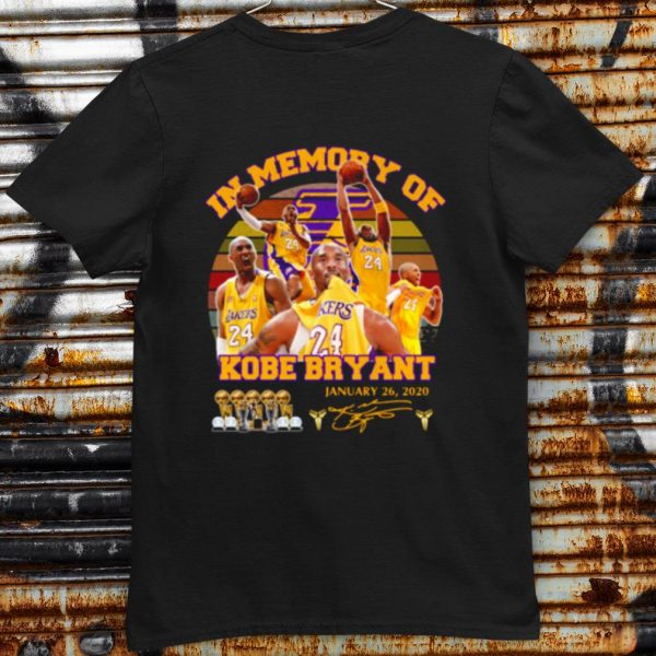 Original In Memory Of Kobe Bryant January 26 2020 Signature Vintage shirt