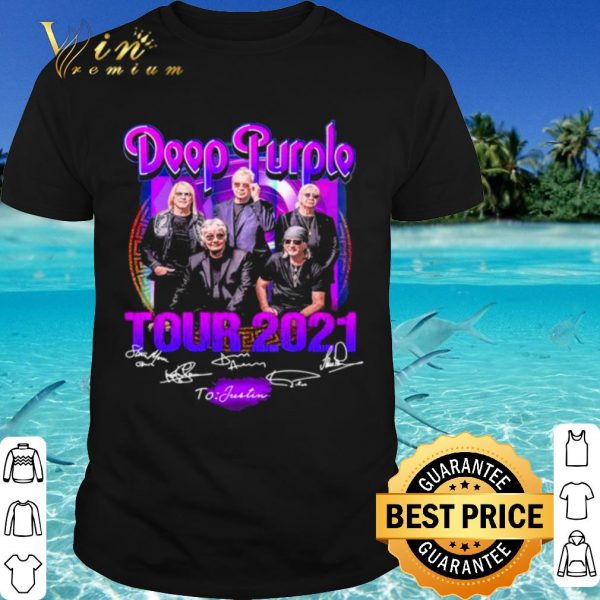 Cool Deep Purple Tour 2021 signatures shirt