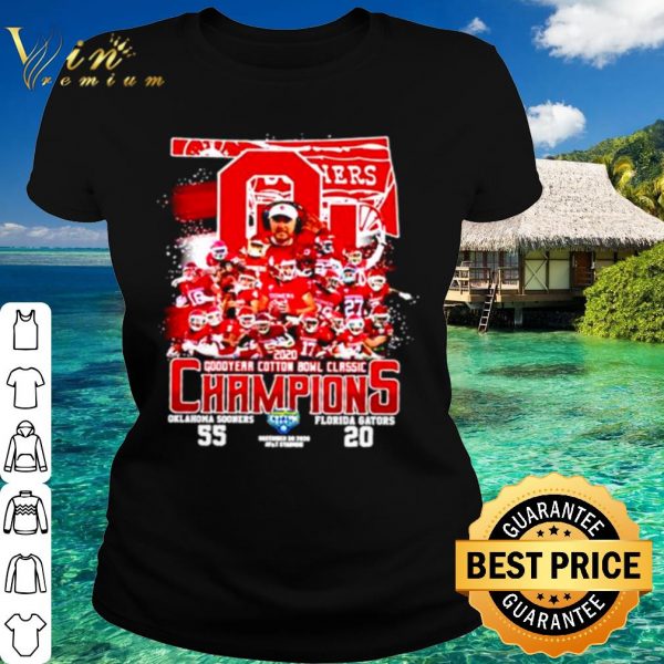 Top 2020 Oklahoma Sooners Goodyear Cotton Bowl Classic Champions shirt