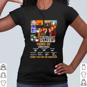 Cool 57 Years Of The Moody Blues Thank You For The Memories Signature shirt 1