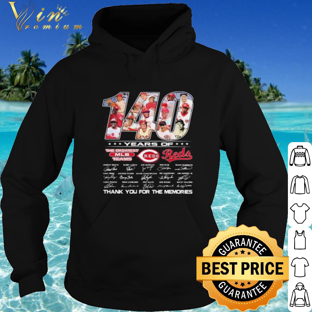 2c517d7a cool 140 years of cincinnati reds thank the you for memories signatures shirt 4 - Cool 140 Years Of Cincinnati Reds Thank The You For Memories Signatures shirt