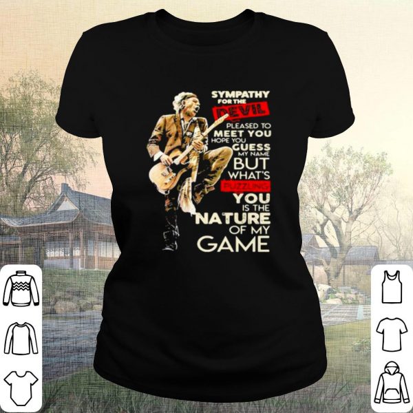 Original Mick Jagger Sympathy For The Devil Pleased To Meet You Hope You Guess shirt