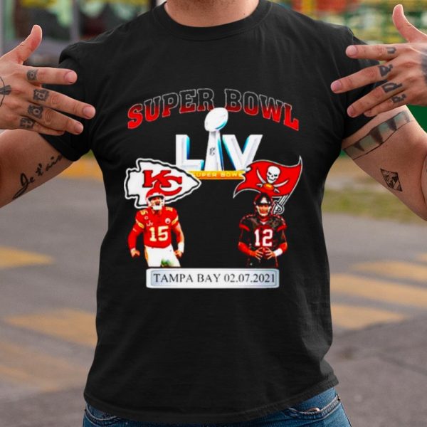 Top Tampa bay buccaneers vs kansas city chiefs super bowl 2021 shirt