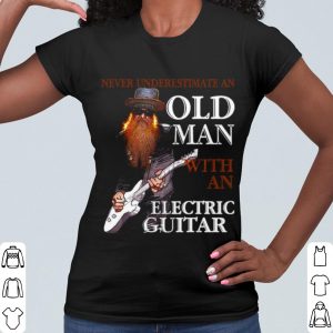 Cool Bass Guitar Never Underestimate An Old Man With An Electric Guitar shirt 1