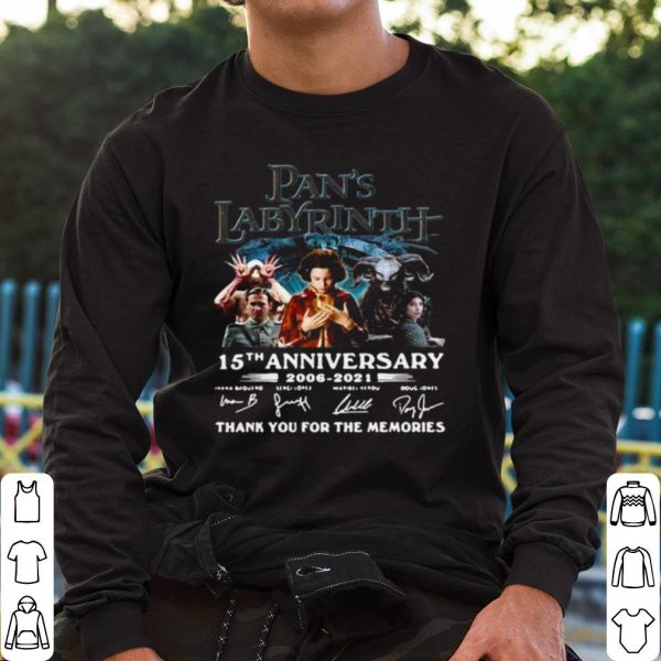 Top Great Labyrinth 15th Anniversary Thank You For The Memories Signatures shirt