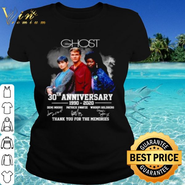Pretty Ghost 30th Anniversary 1990 2020 Thank You For The Memories Signature shirt