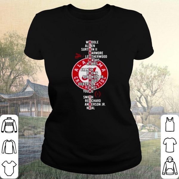 Pretty Alabama Crimson Tide Player Team Name shirt