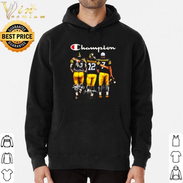Original Pittsburgh Steelers Polamalu Bradshaw Roethlisberger Signature shirt