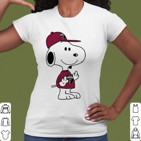 Cool Snoopy Cleveland Cavaliers NBA Double Middle Fingers Fuck You shirt