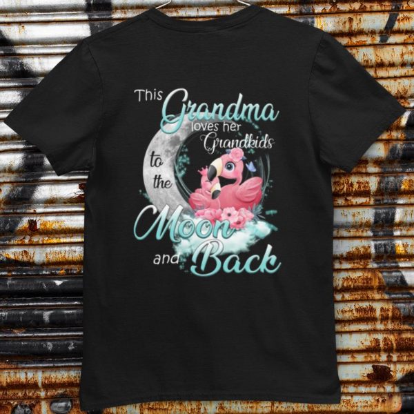 Original This Grandma loves her Grandkids to the Moon and Back shirt