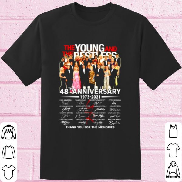 Top The Young And The Besties 48th Anniversary Thank You For The Memories shirt