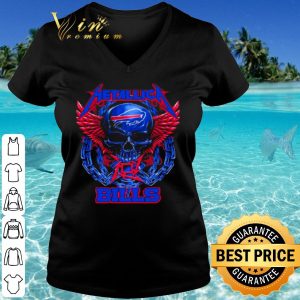Cool Buffalo Bills Skull Metallic shirt 2
