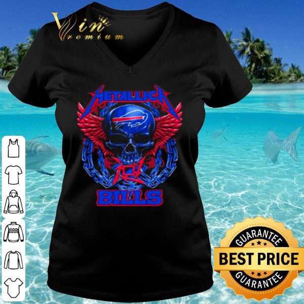Cool Buffalo Bills Skull Metallic shirt