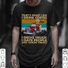 Top Bernie Sanders Meme Inauguration Feel The Bern shirt