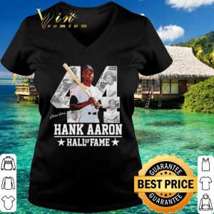 Original Hank Aaron 44 Hall Of Fame Baseball Jersey Hammer Aaron shirt 2