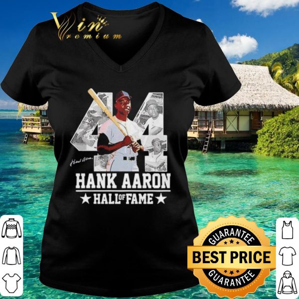 Original Hank Aaron 44 Hall Of Fame Baseball Jersey Hammer Aaron shirt