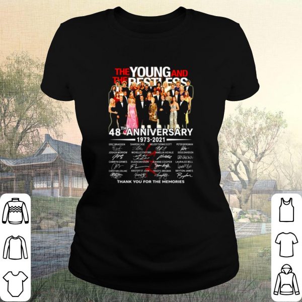 Pretty The Young And The Besties 48th Anniversary Thank The Memories shirt