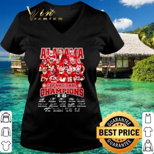 Original Cfp National Champion Alabama Football Team 2021 Players Signature shirt 2