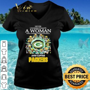 Cool Never Underestimate A Woman Who Understand Football And Loves Packers shirt 2