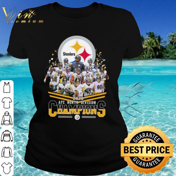 Cool Pittsburgh Steelers 2020 Afc North Division Champions Signatures shirt