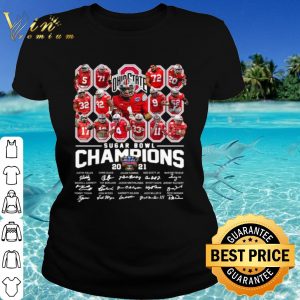 Cool Ohio State Sugar Bowl Champions 2021 Signatures shirt 1