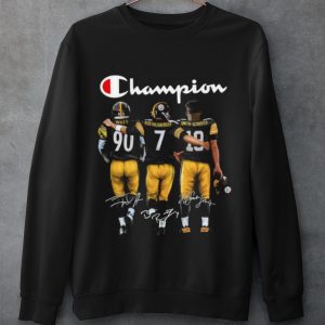 Cool Champion Watt Roethlisberger and Smith Schuster Signatures shirt 2